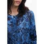 Desigual Blue Viscose Women Sweater