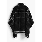 Desigual Black Wool Women Poncho