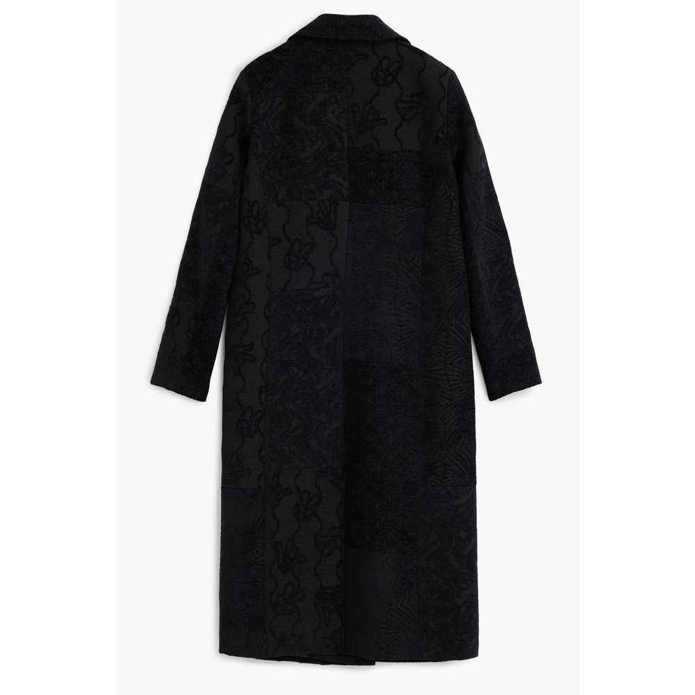 Desigual Black Polyester Women Coat