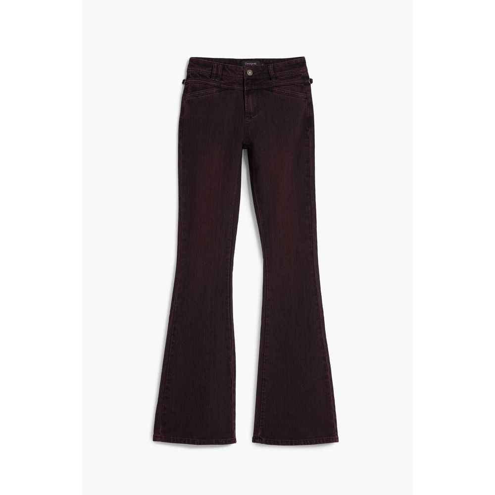 Desigual Purple Cotton Women Jeans