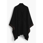 Desigual Black Polyester Women Poncho