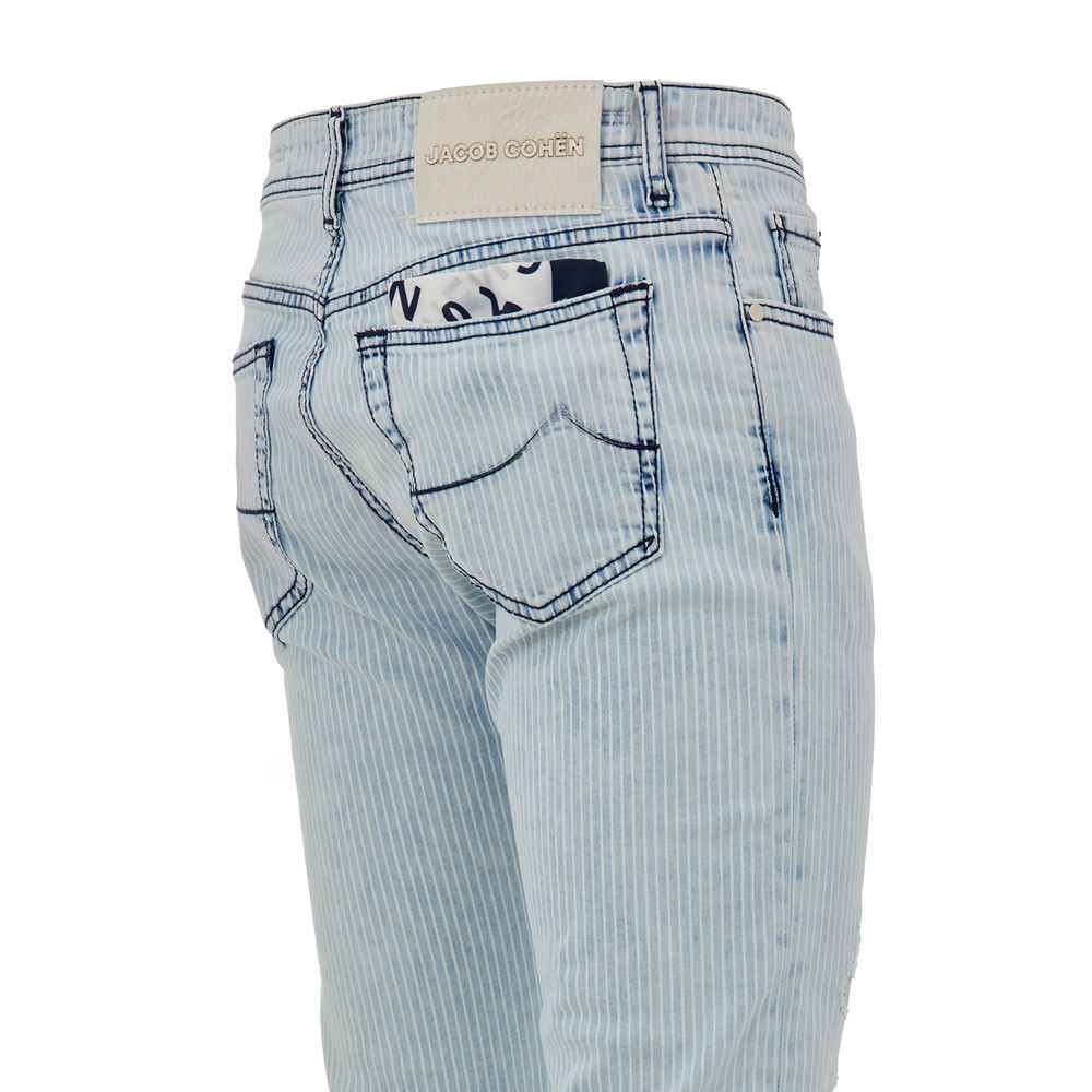Jacob Cohen Blue Cotton Skinny Jean