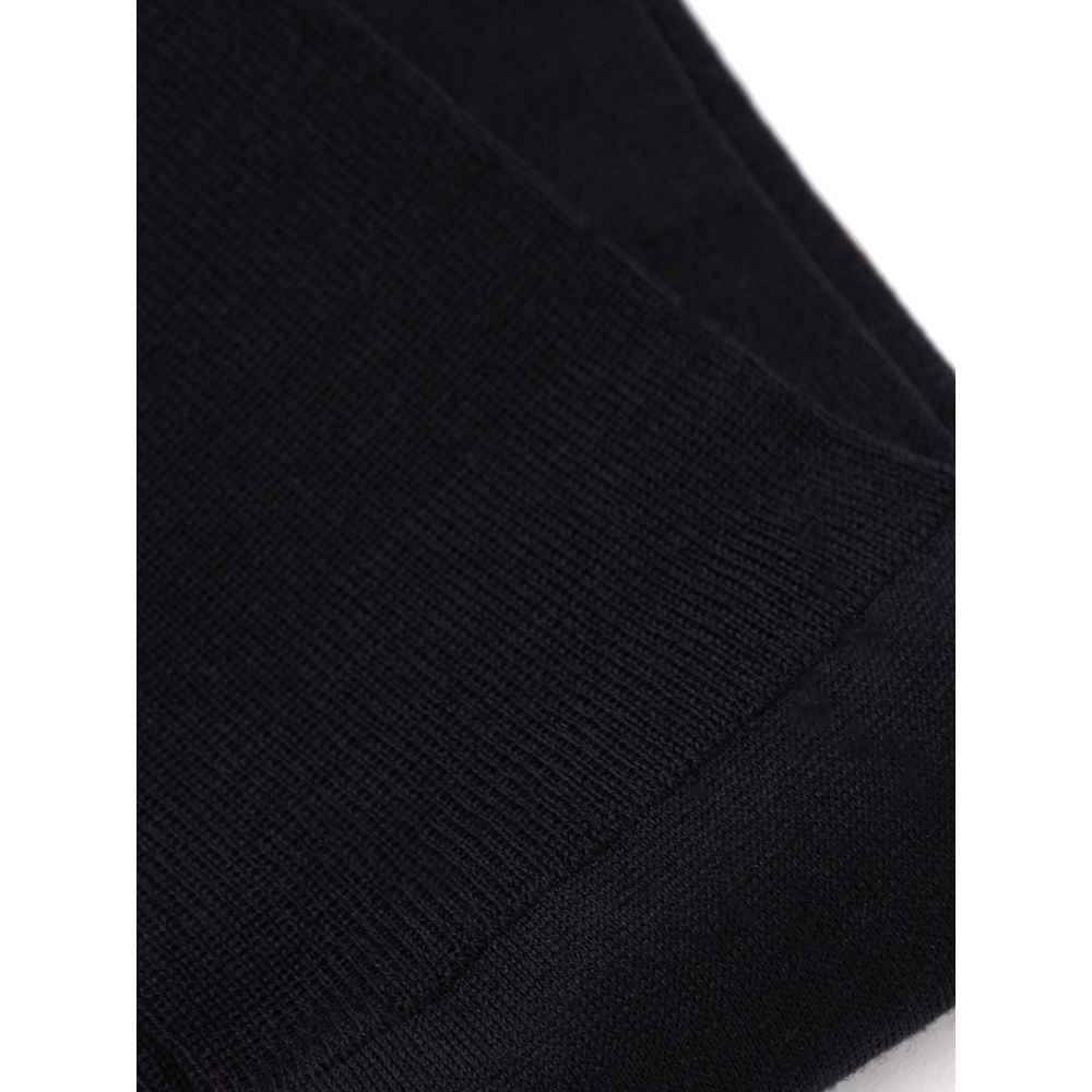 ZEGNA Black Wool Sock