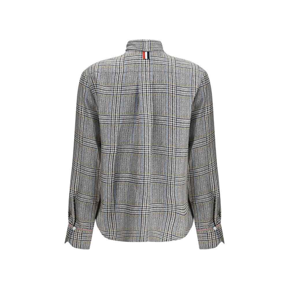 Thom Browne Hunting Tweed Silk Twill Shirt