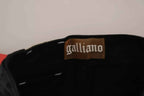 John Galliano Black Washed High Waist Flared Denim Casual Pants Jeans