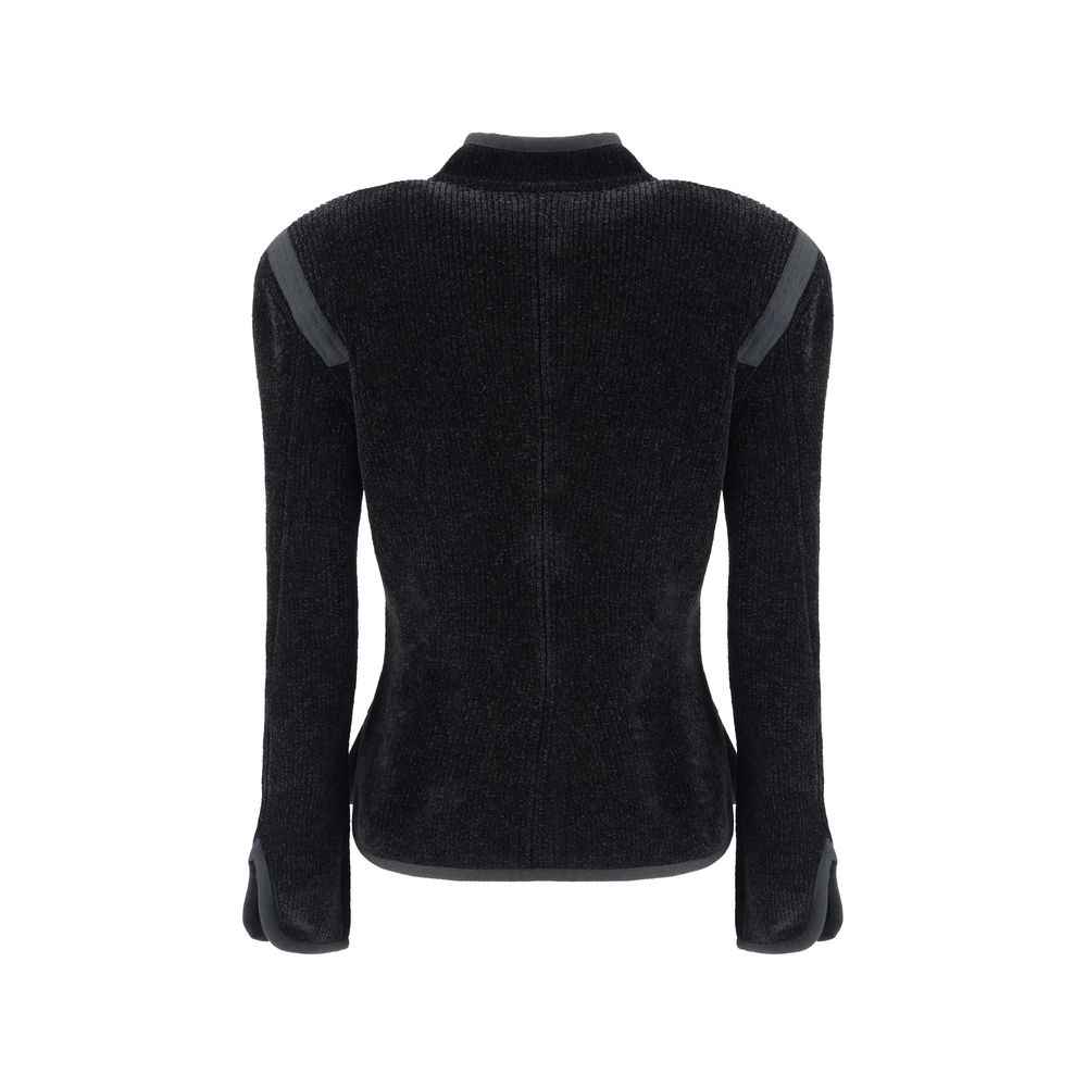 Giorgio Armani Silk Blazer with decorative metal shank buttons