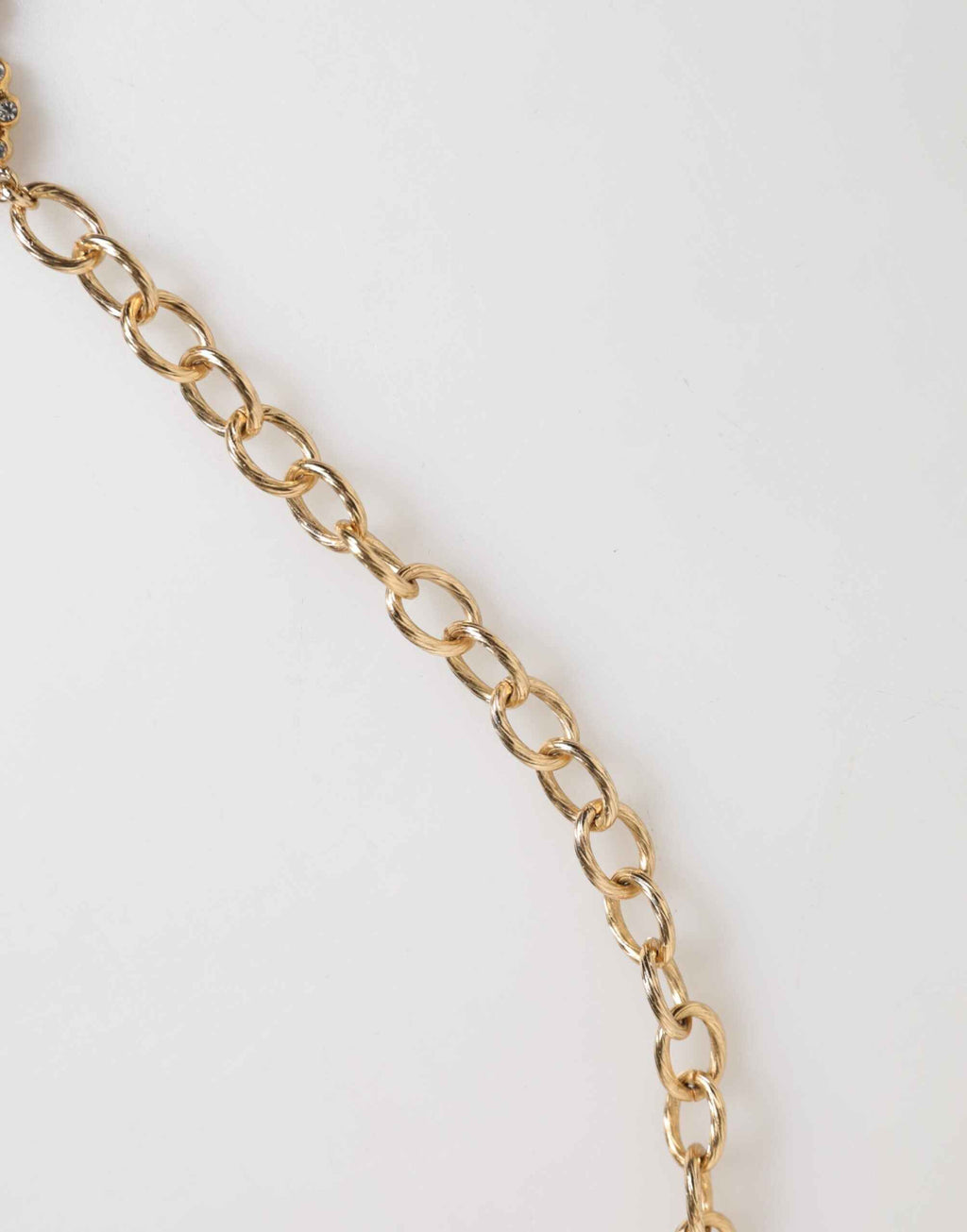 Dolce & Gabbana Gold Crystal Clock Pendant Statement Jewelry Necklace