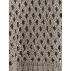 Brunello Cucinelli Brown Silk Sweatshirt