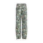 Ganni Printed Stretched Cotton Pants