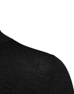 Dolce & Gabbana Black Wool Turtle Neck Men Pullover Sweater