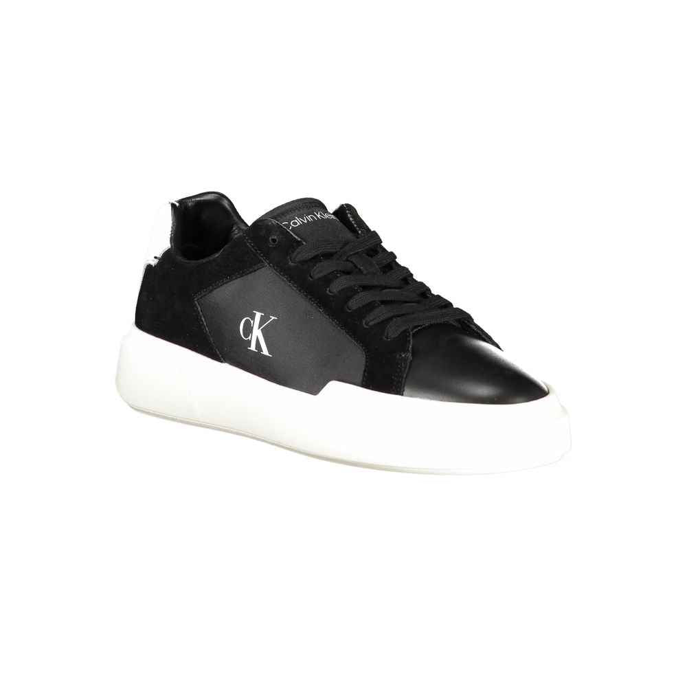 Calvin Klein Black Leather Men Sneaker