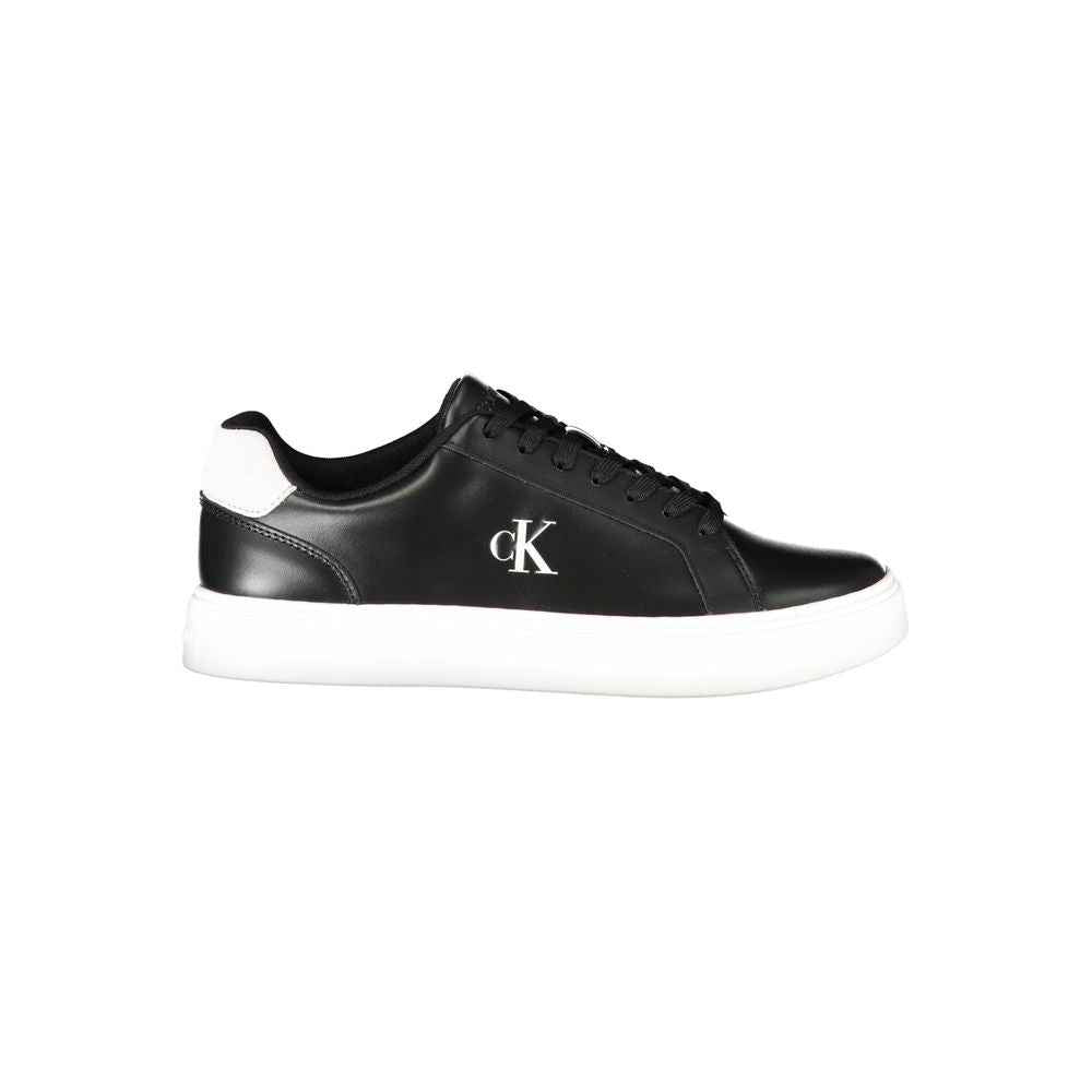 Calvin Klein Black Leather Men Sneaker