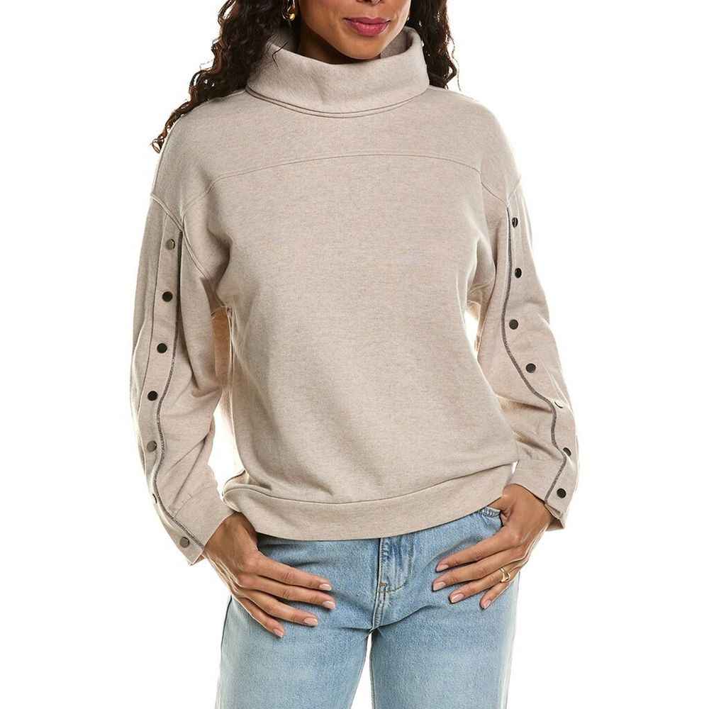 Brunello Cucinelli Beige Cashmere Sweatshirt