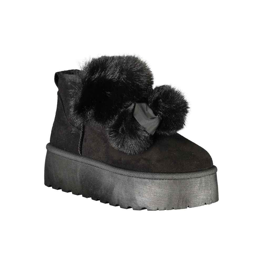 Laura Biagiotti Black Polyester Women Boot