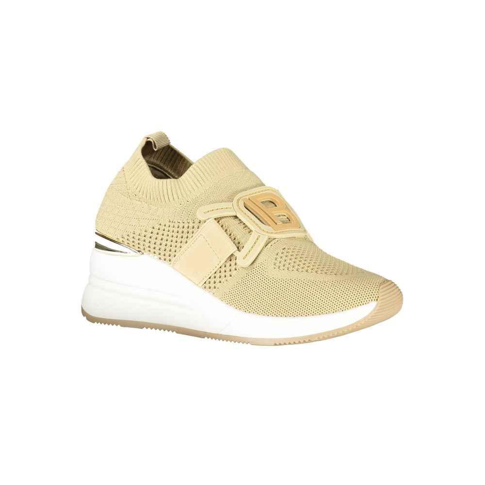 Laura Biagiotti Beige Polyester Women Sneaker