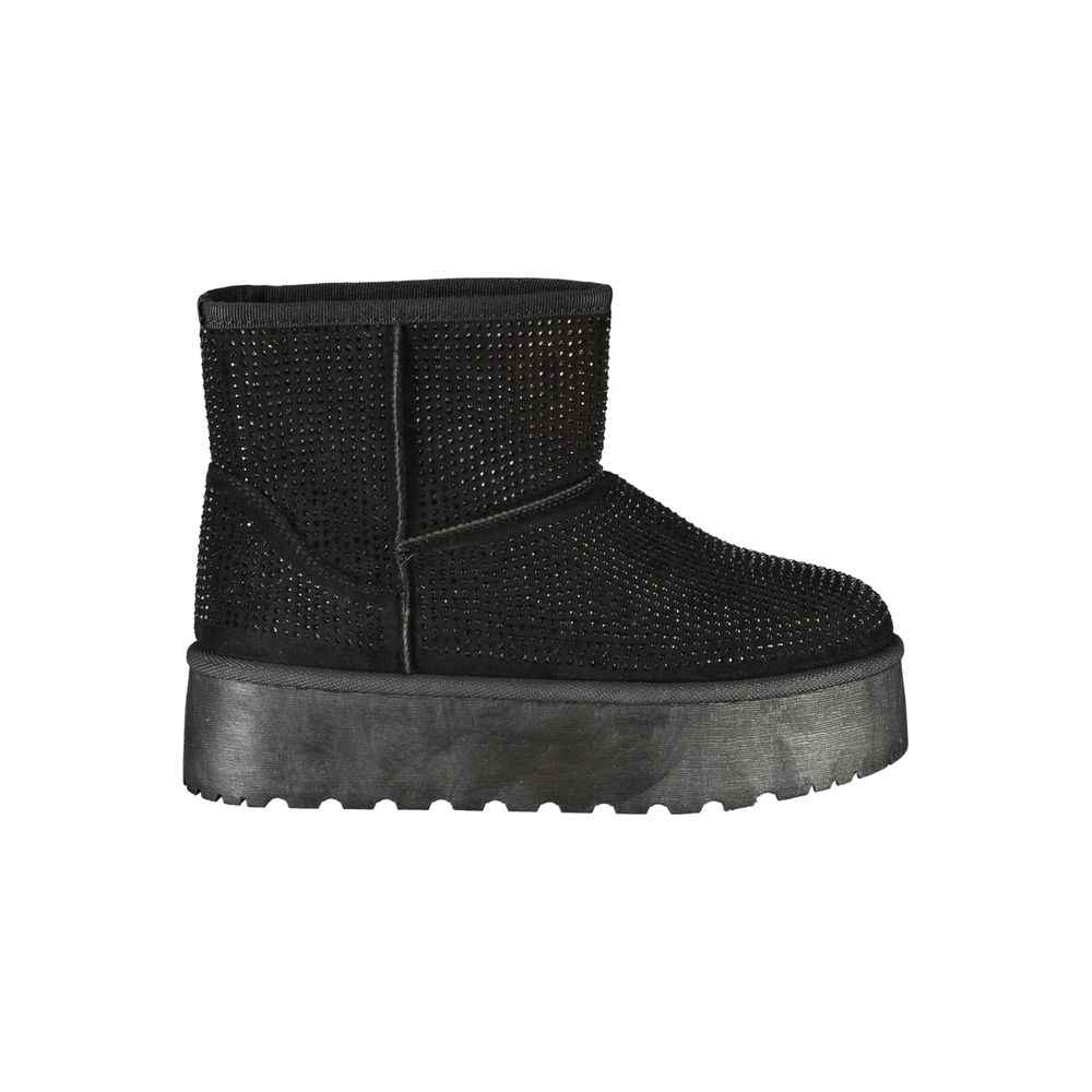 Laura Biagiotti Black Polyester Women Boot
