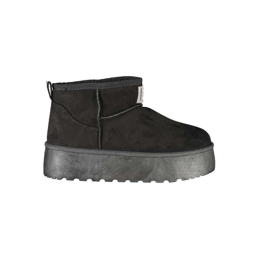 Laura Biagiotti Black Polyester Women Boot
