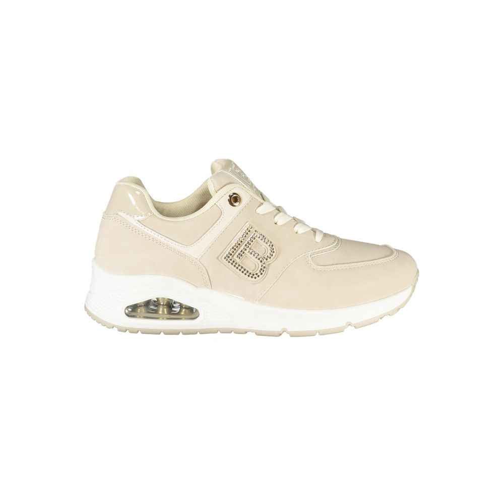 Laura Biagiotti Beige Polyester Women Sneaker