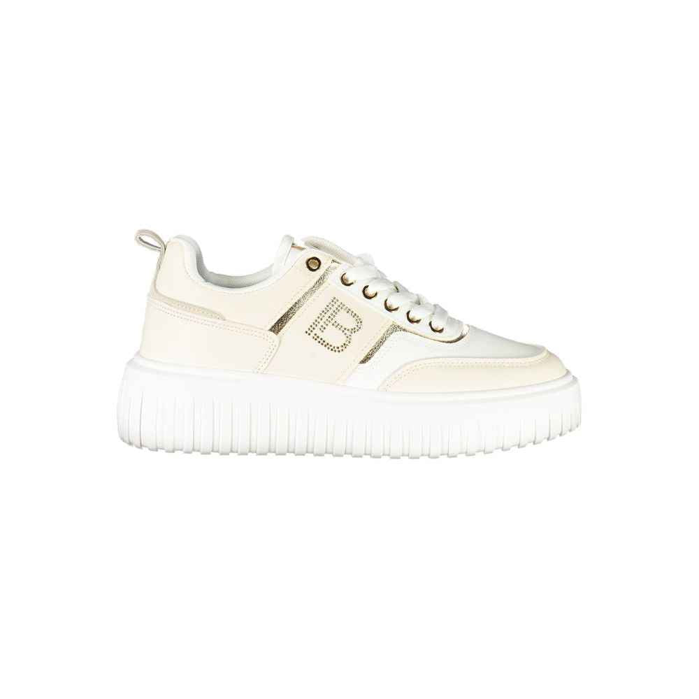 Laura Biagiotti Beige Polyester Women Sneaker