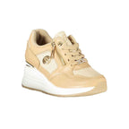 Laura Biagiotti Beige Polyester Women Sneaker