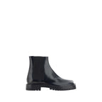 Margiela Black Calf Leather Bos Taurus Chelsea Boots