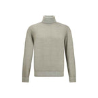 Cruciani Wool Green Turtleneck