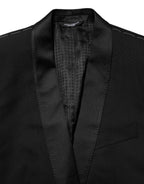 Dolce & Gabbana Black MARTINI 1 Button Suit Jacket Blazer