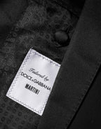 Dolce & Gabbana Black MARTINI 1 Button Suit Jacket Blazer