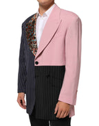 Dolce & Gabbana Multicolor Patchwork Single Breasted Jacket Blazer