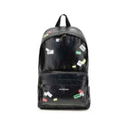 Balenciaga Explorer Backpack with printed stickers