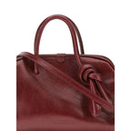 Jacquemus Bordeaux Calf Leather Bos Taurus Handbag