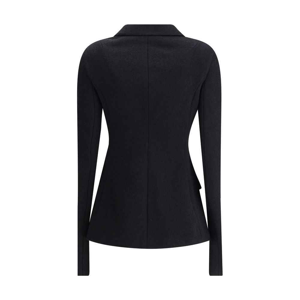 Dolce & Gabbana Black Fleece Wool Coat