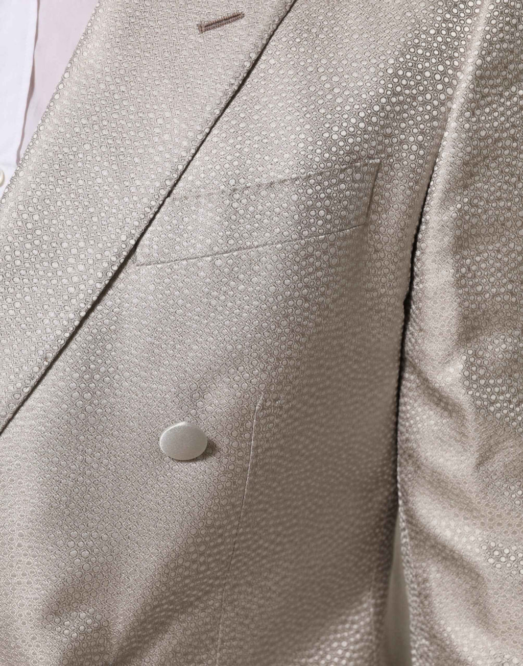 Dolce & Gabbana Beige MARTINI Double-Breasted Suit Blazer