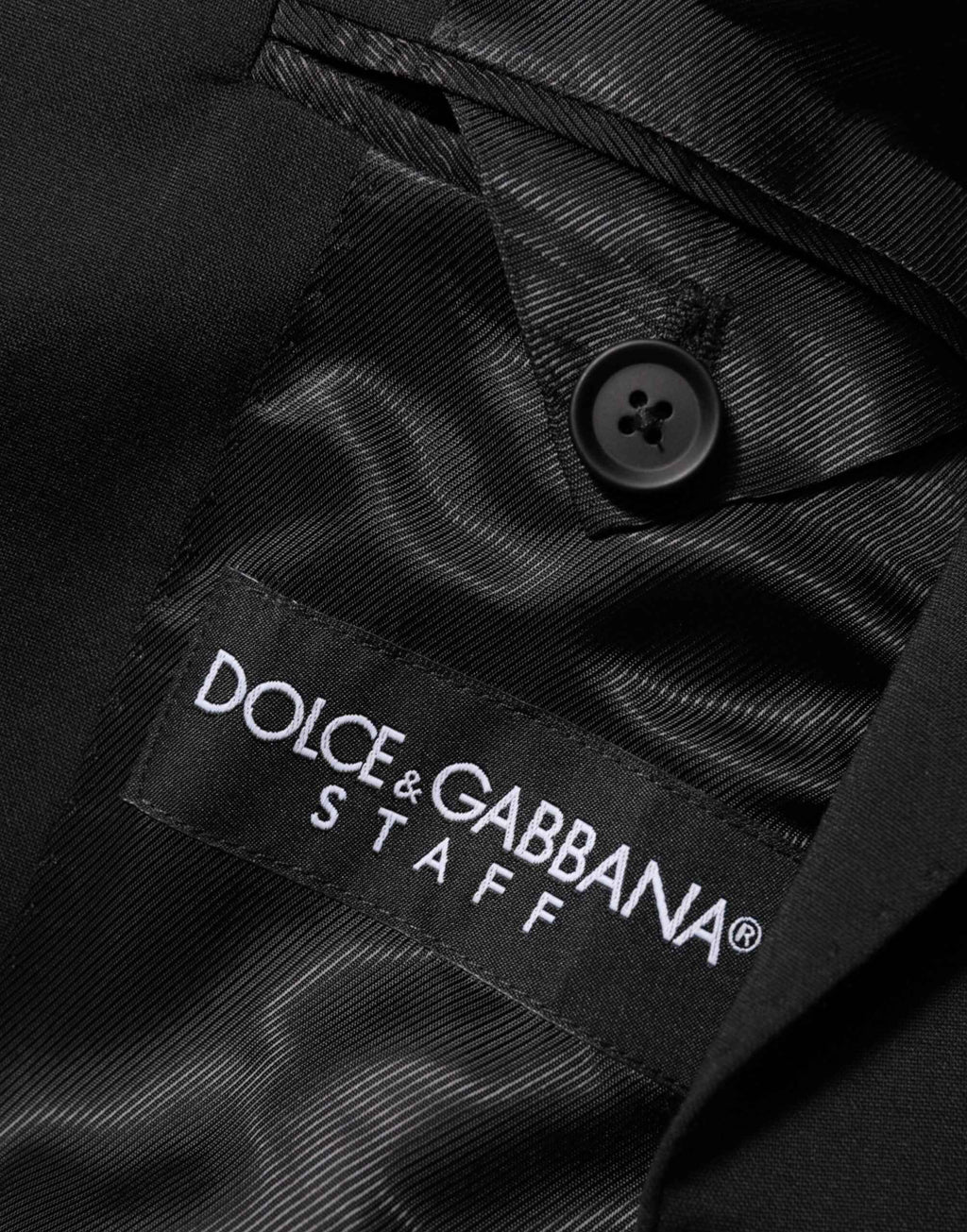 Dolce & Gabbana Black STAFF 2 Buttons Suit Jacket Blazer