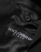 Dolce & Gabbana Black STAFF 2 Buttons Suit Jacket Blazer