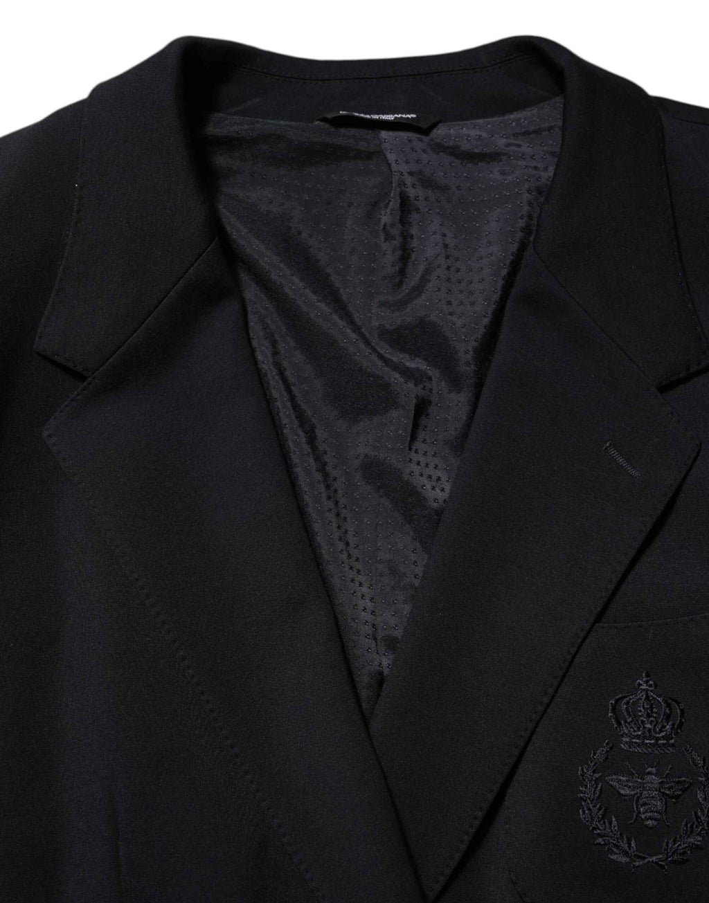 Dolce & Gabbana Black Viscose 2 Buttons Suit Jacket Blazer
