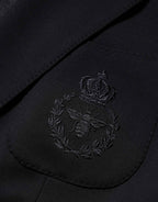 Dolce & Gabbana Black Viscose 2 Buttons Suit Jacket Blazer