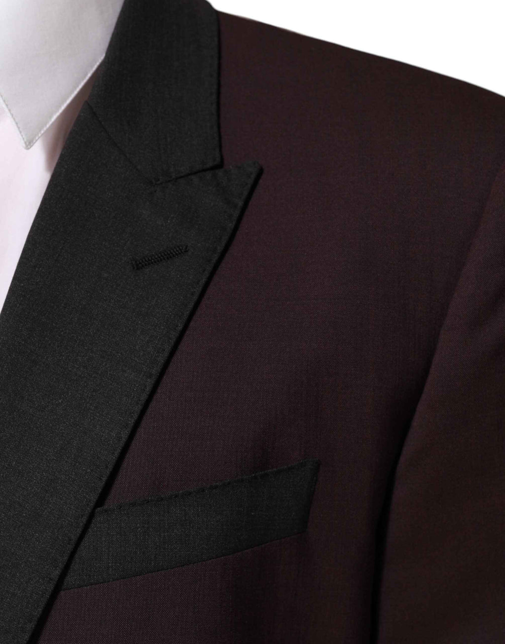 Dolce & Gabbana Maroon Wool 2 Buttons Suit Jacket Blazer
