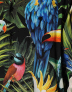Dolce & Gabbana Multicolor Parrot Print Lounge Casual Shirt