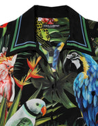 Dolce & Gabbana Multicolor Parrot Print Lounge Casual Shirt