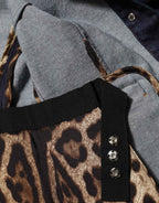 Dolce & Gabbana Dark Blue Cotton Collared Denim Coat Jacket
