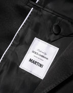 Dolce & Gabbana Black MARTINI Double-Breasted Suit Blazer