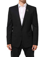 Dolce & Gabbana Black Bee MARTINI 2 Button Men Suit Blazer