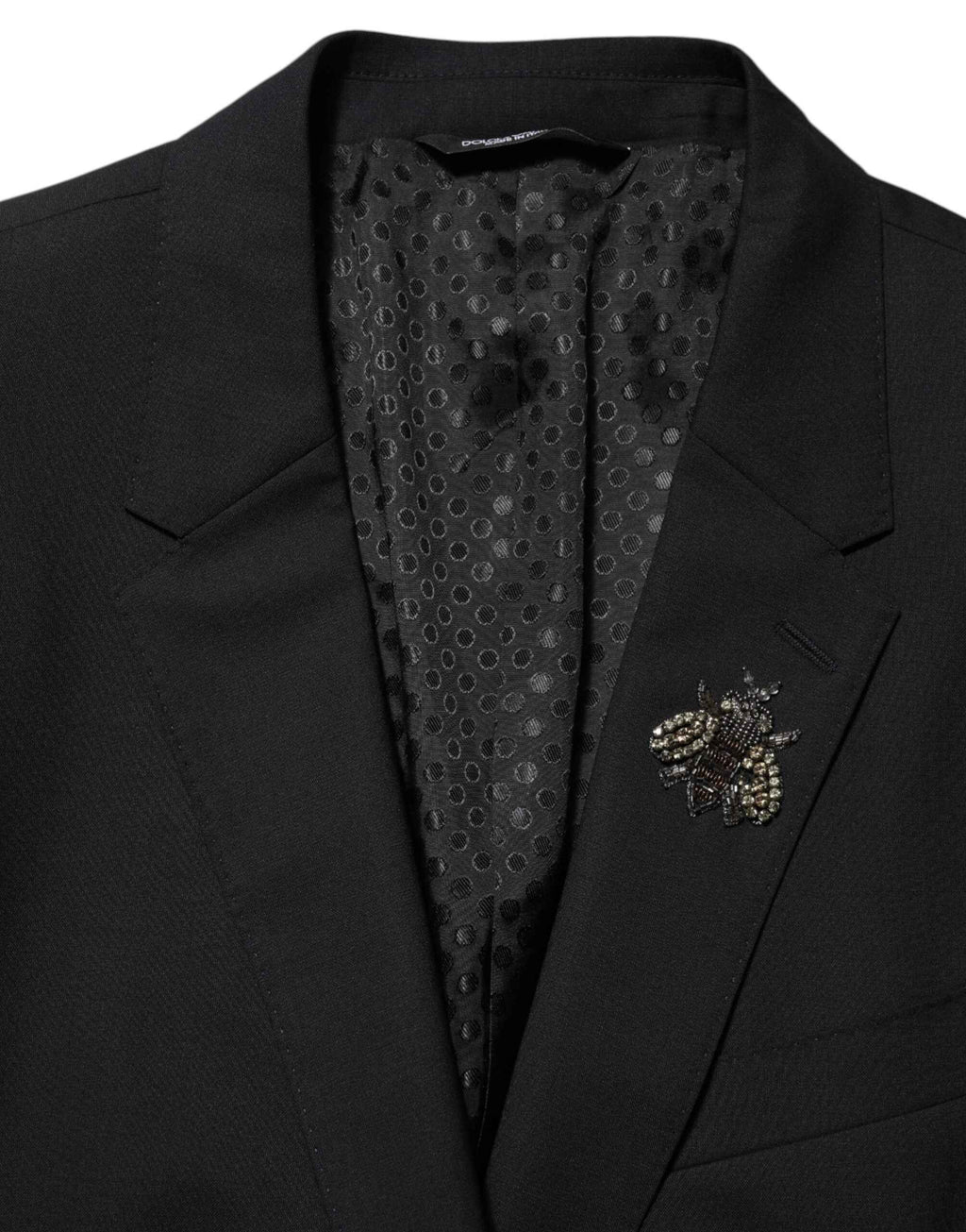 Dolce & Gabbana Black Bee MARTINI 2 Button Men Suit Blazer