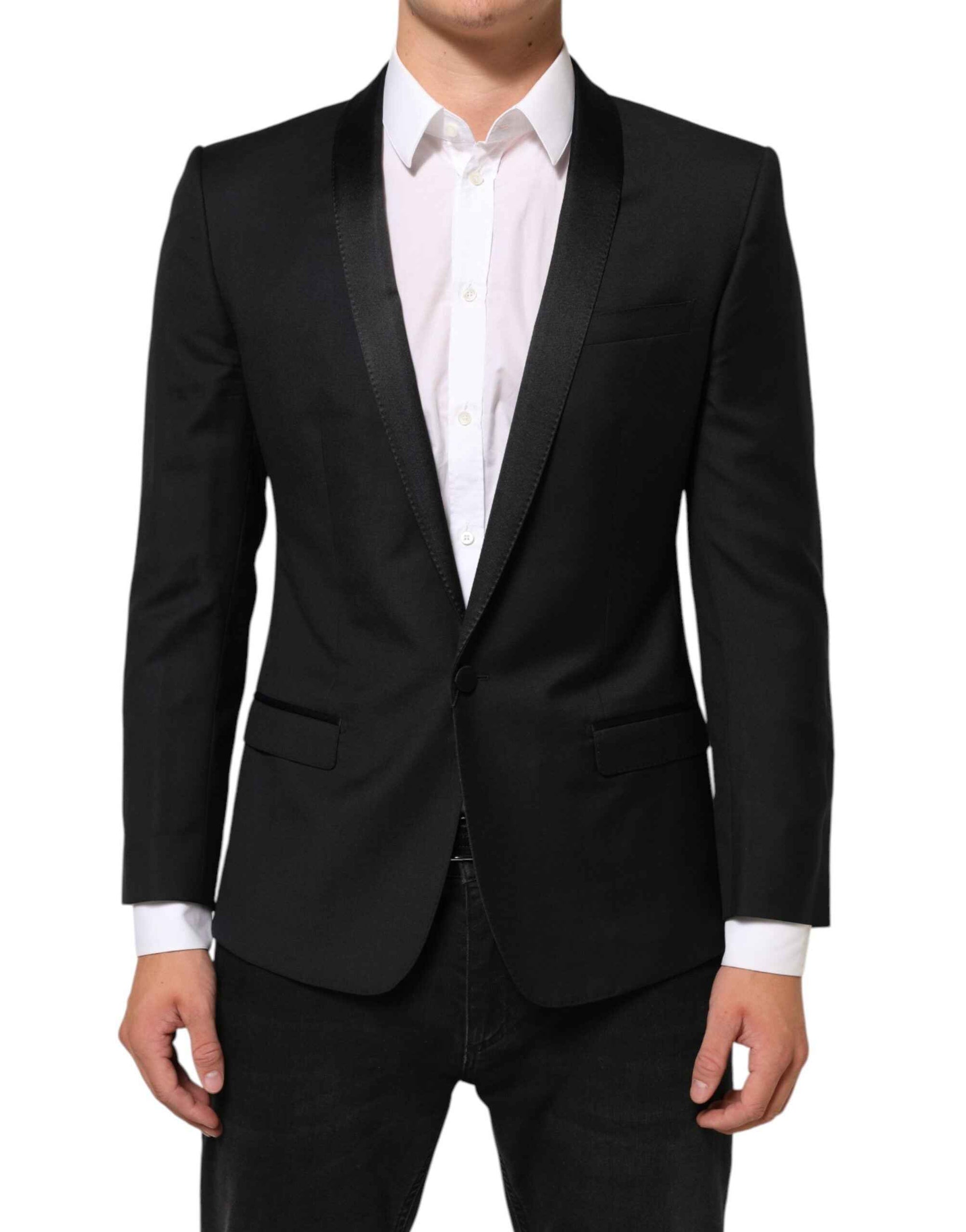 Dolce & Gabbana Black GOLD 1 Button Suit Jacket Men Blazer