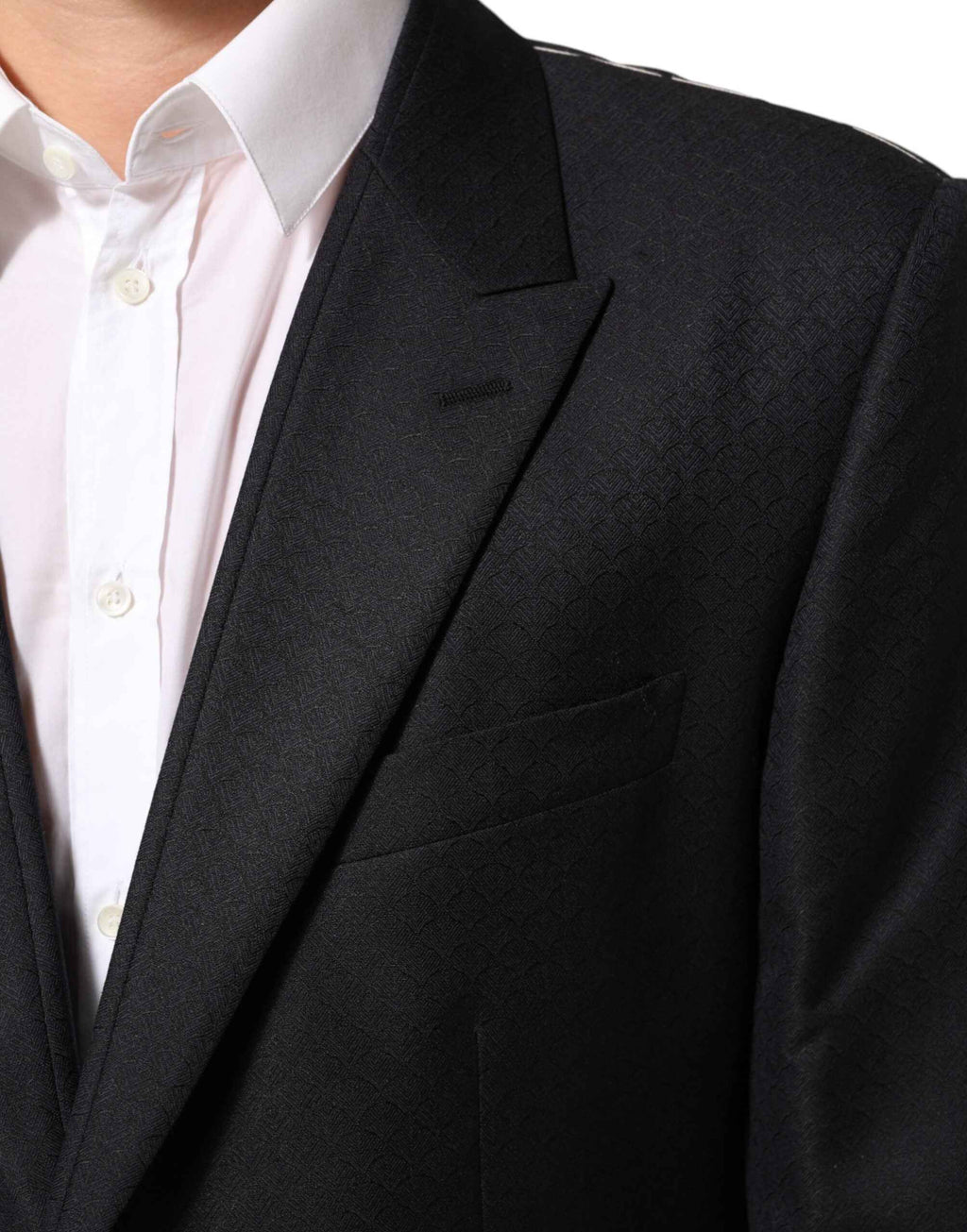 Dolce & Gabbana Black Wool 2 Buttons Suit Jacket Men Blazer