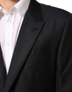 Dolce & Gabbana Black Wool 2 Buttons Suit Jacket Men Blazer