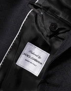 Dolce & Gabbana Black Wool 2 Buttons Suit Jacket Men Blazer