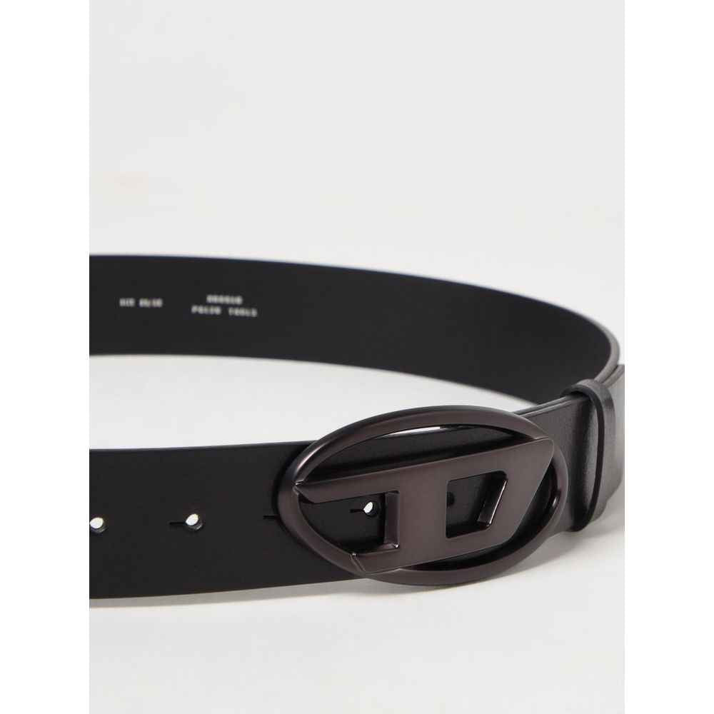 Diesel Black Leather Belt