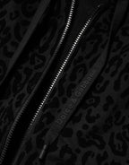 Dolce & Gabbana Black Cotton Hooded Full Zip Bomber Jacket